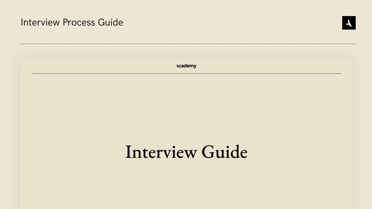 Interview Process Guide for UX Teams