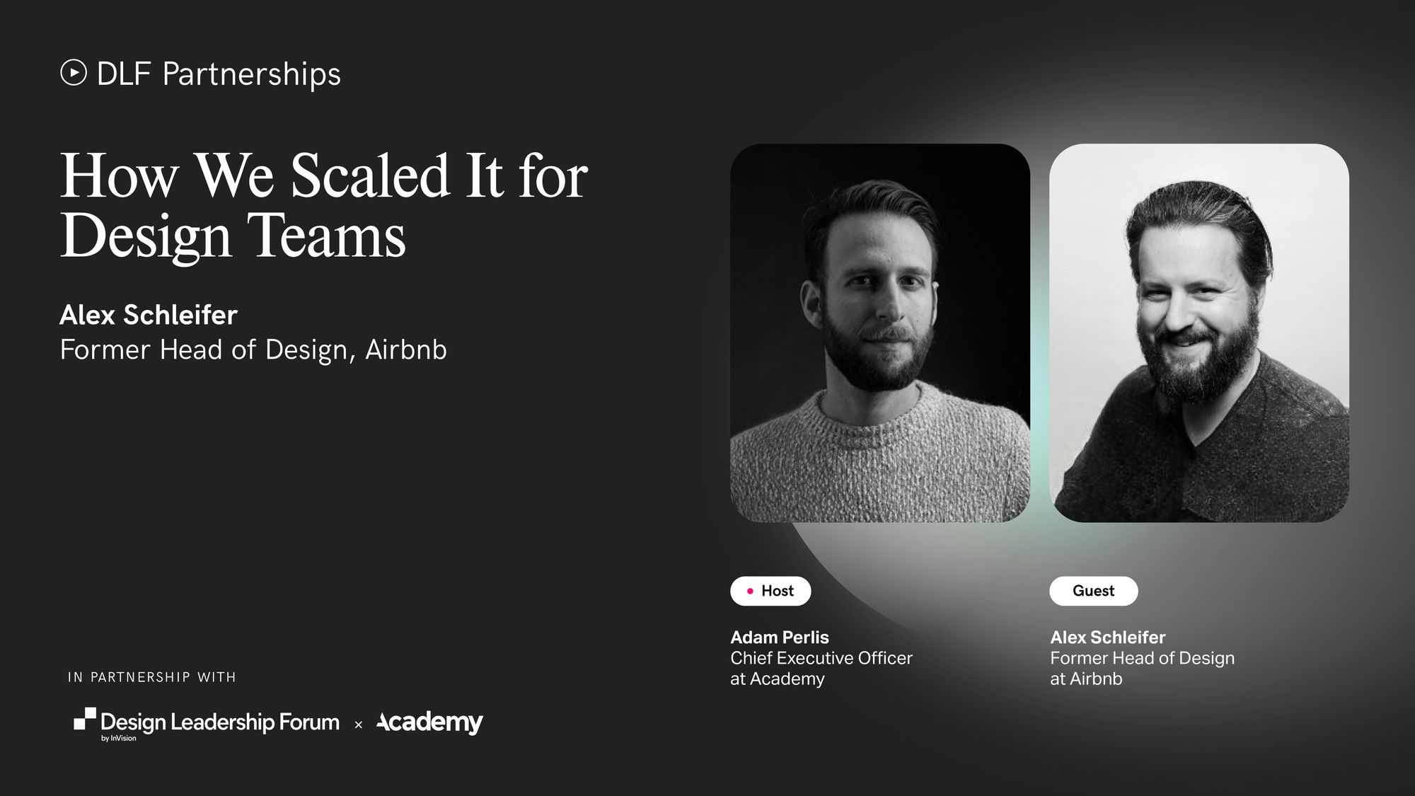 How we scaled it for design team — Alex Schleifer hosted by Adam Perlis